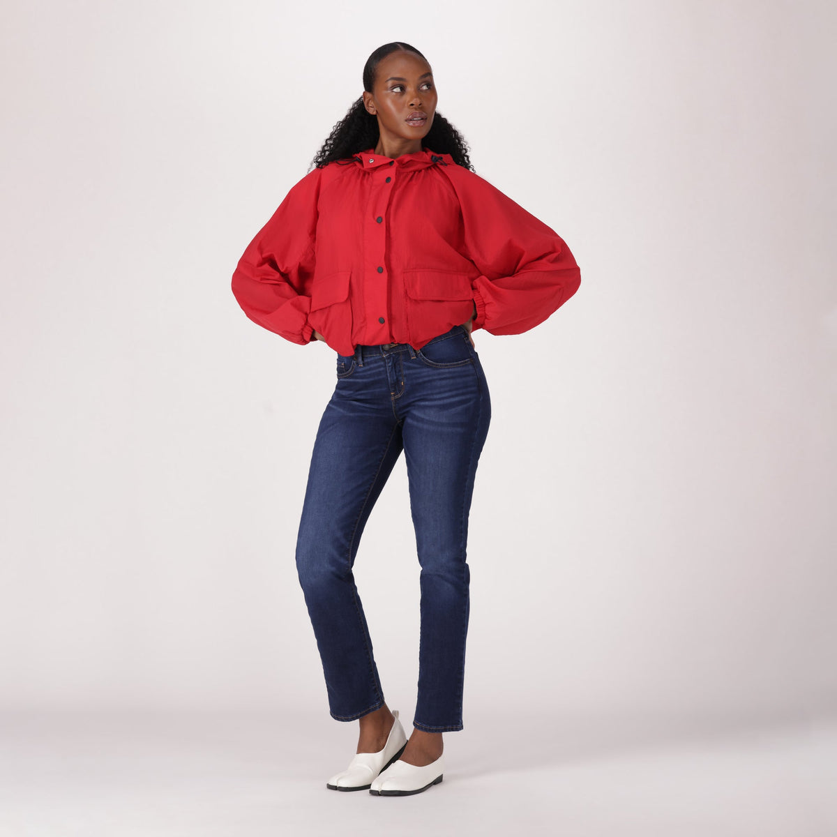LEVI'S® WOMEN'S CURVY STRAIGHT  - DARK INDIGO - WORN IN