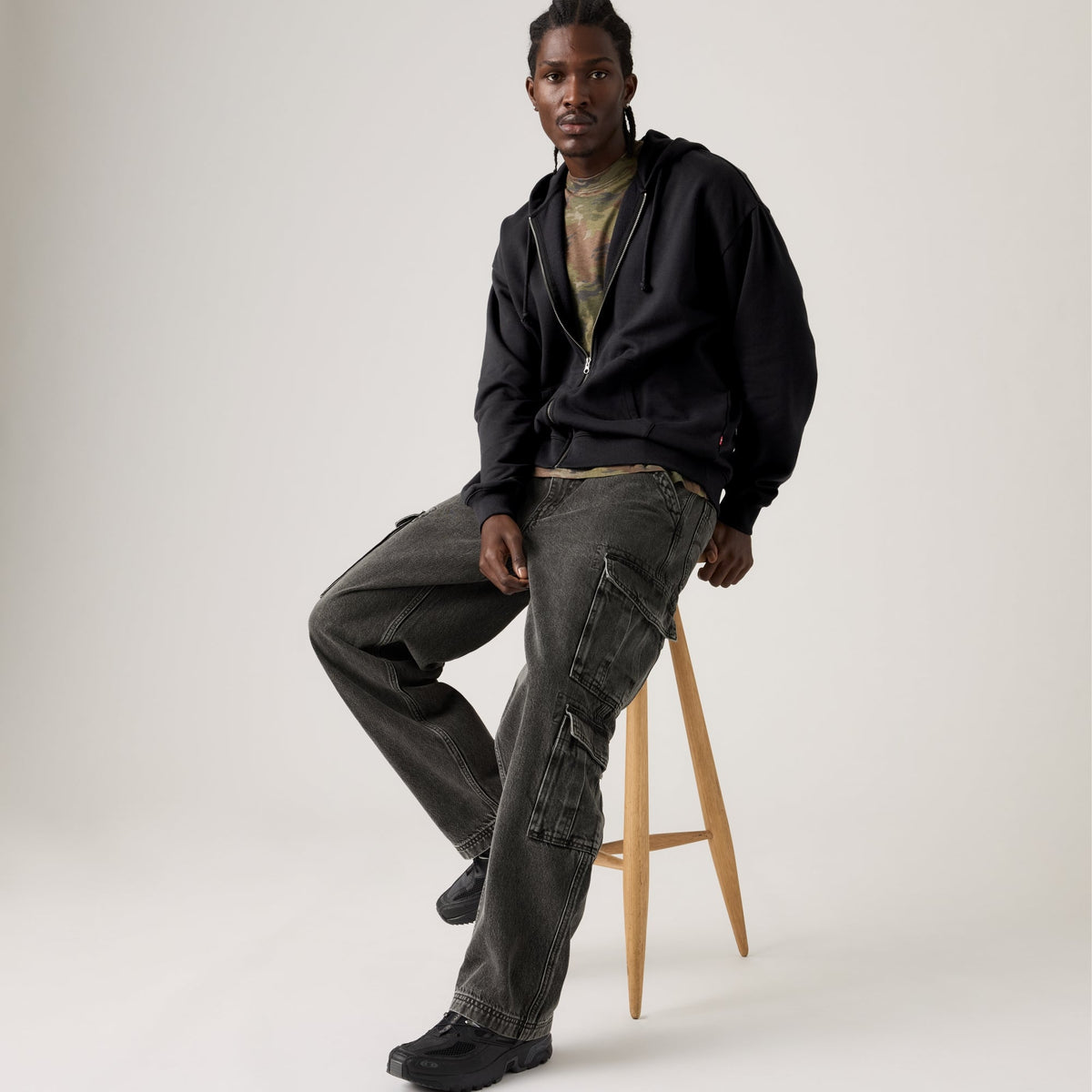LEVI'S® MEN'S 578™ BAGGY CARGOS - BLACK
