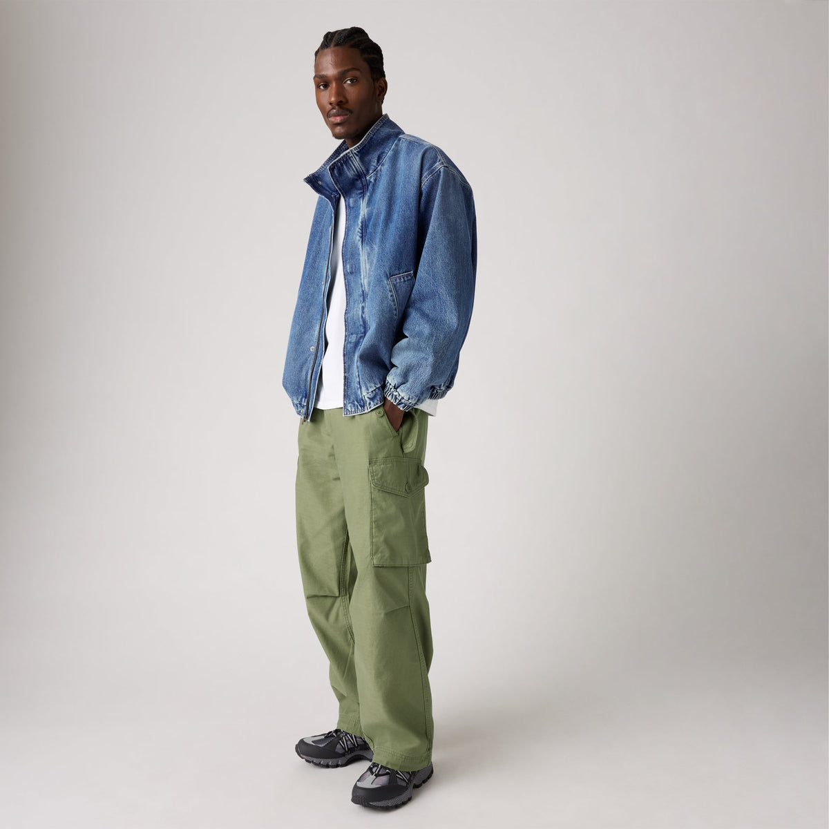 LEVI'S® MEN'S BAGGY FIELD CARGOS - GREEN